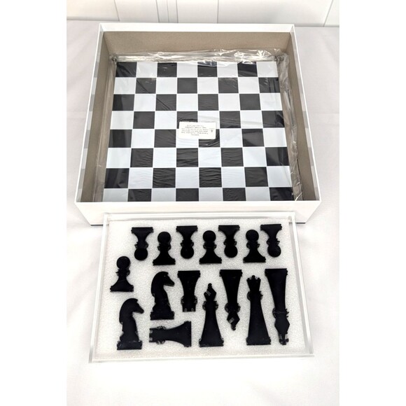 New - John N. Hansen Co. Classic Game Collection - Acrylic Chess Set - Ages 13+ - Picture 3 of 7
